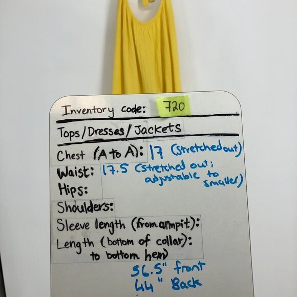 Xirena Lemon Yellow Reagen Cotton Gauze Halter Backless Long Midi Dress XS - Picture 15 of 16